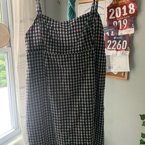 Urban cooperative checkered dress